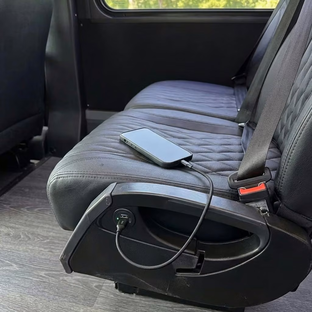 lauderdale lakes 20 passenger minibus usb charging