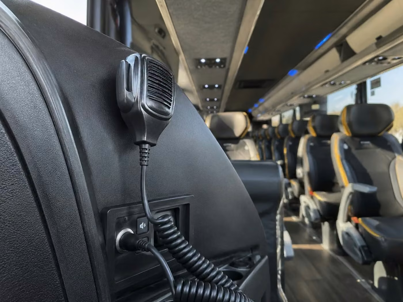 lauderdale lakes 56 passenger charter bus pa system