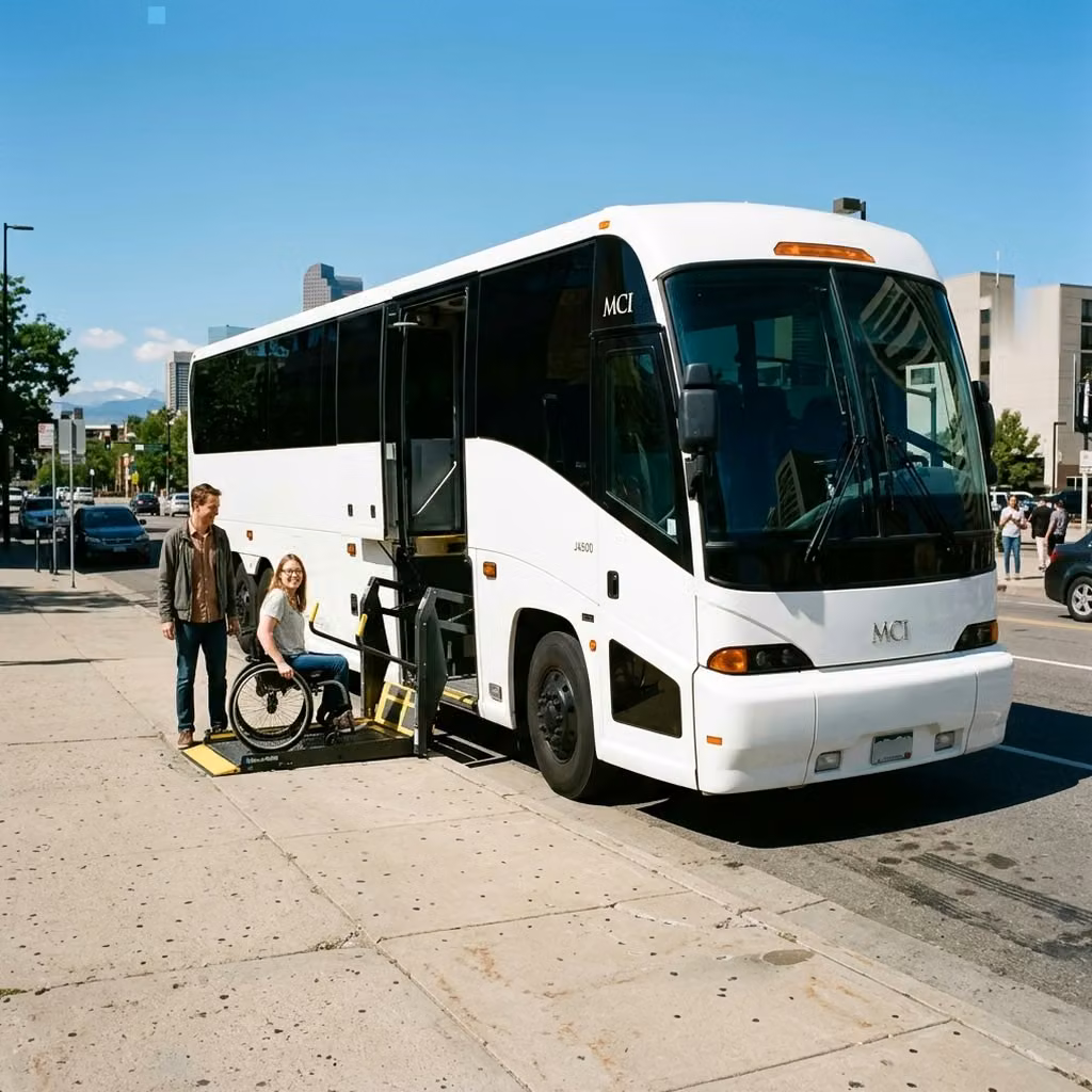 lauderdale lakes 56 passenger charter bus wheelchair lift