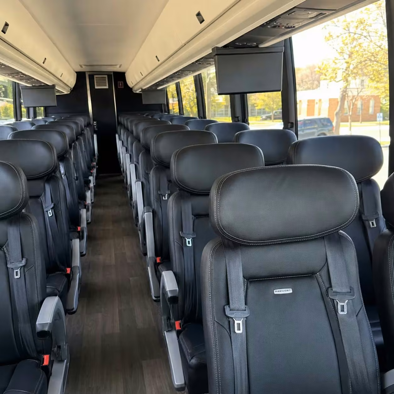 lauderdale lakes charter bus interior 2