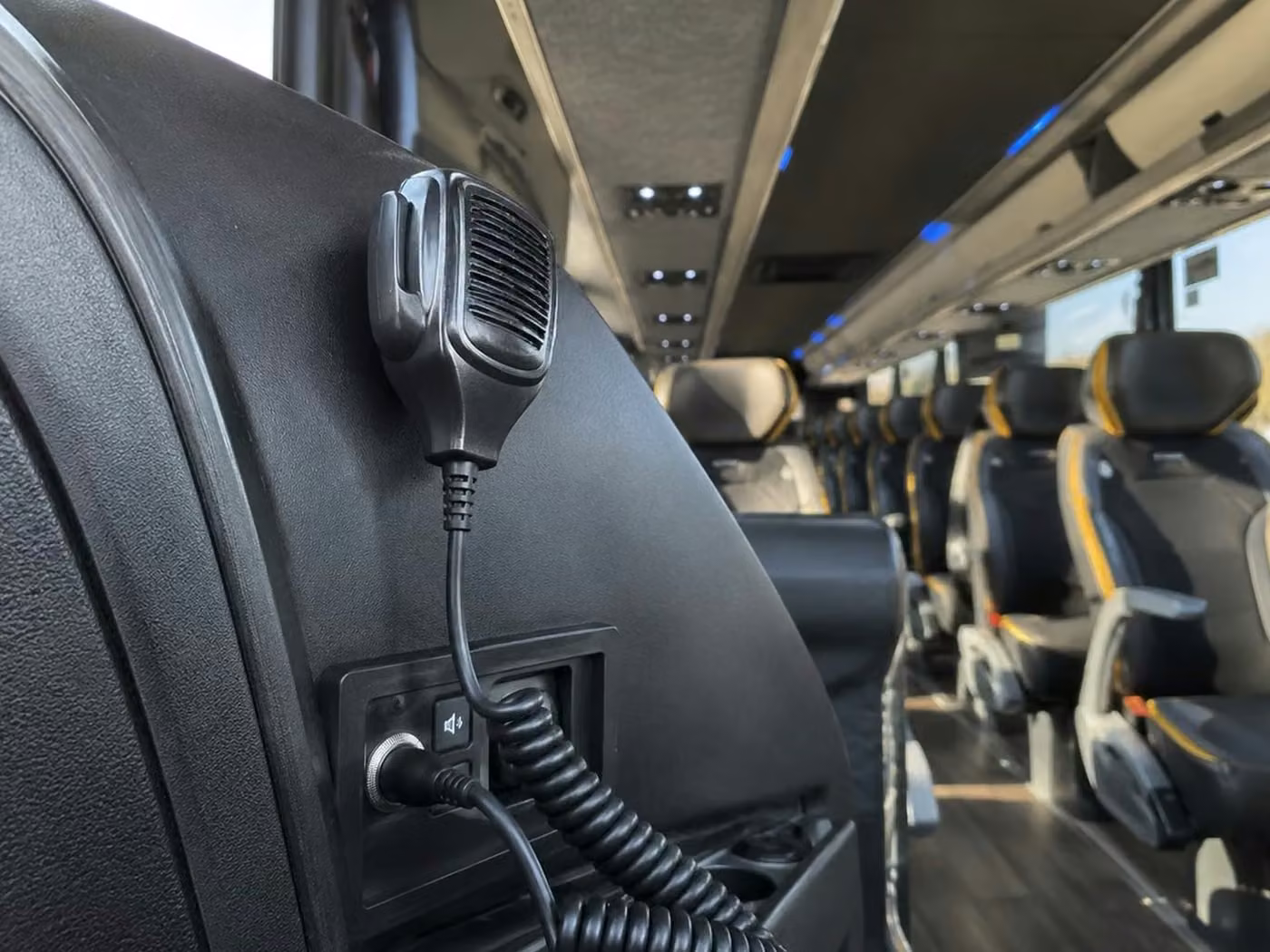 lauderdale lakes charter bus pa system