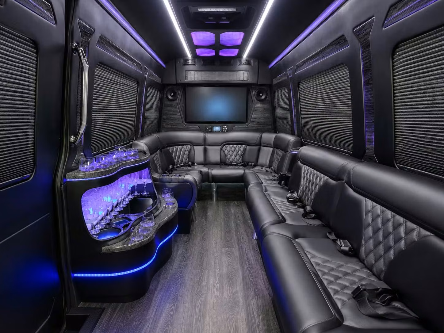 lauderdale lakes choir tour and worship team charter buses with undercarriage storage