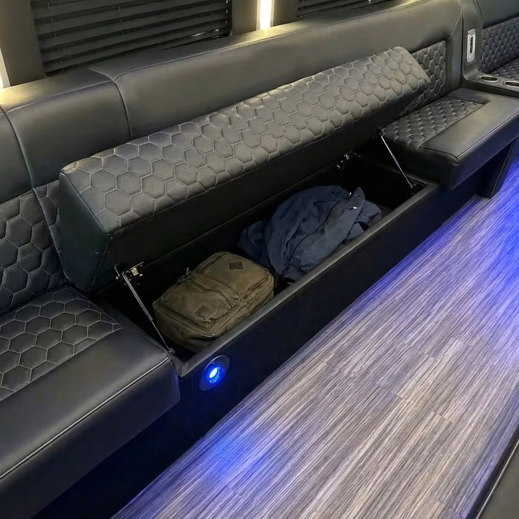 lauderdale lakes party bus under seat storage