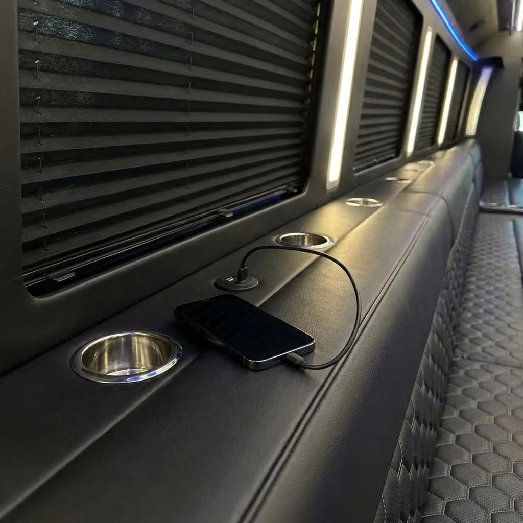 lauderdale lakes party bus usb charging