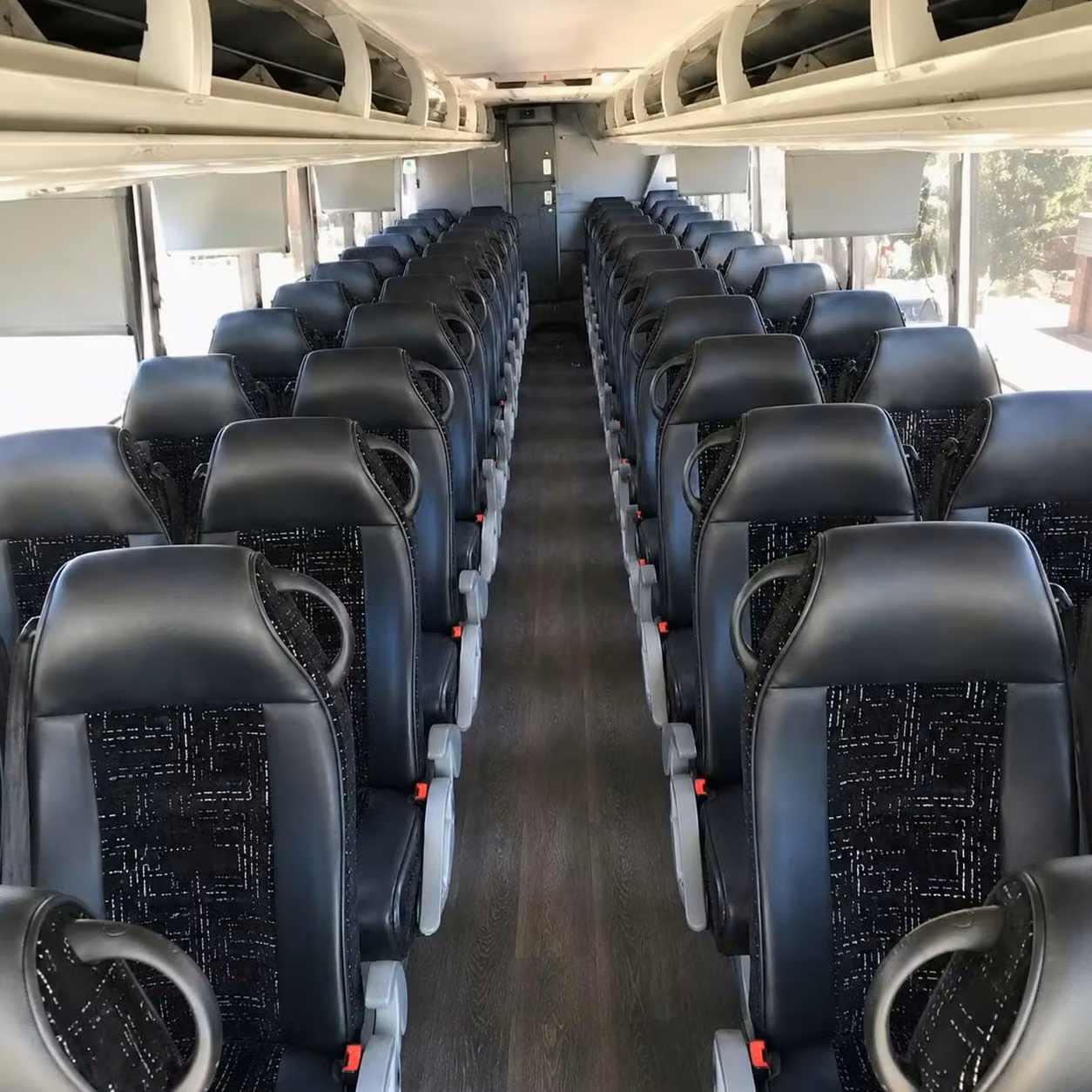 56 passenger charter bus interior